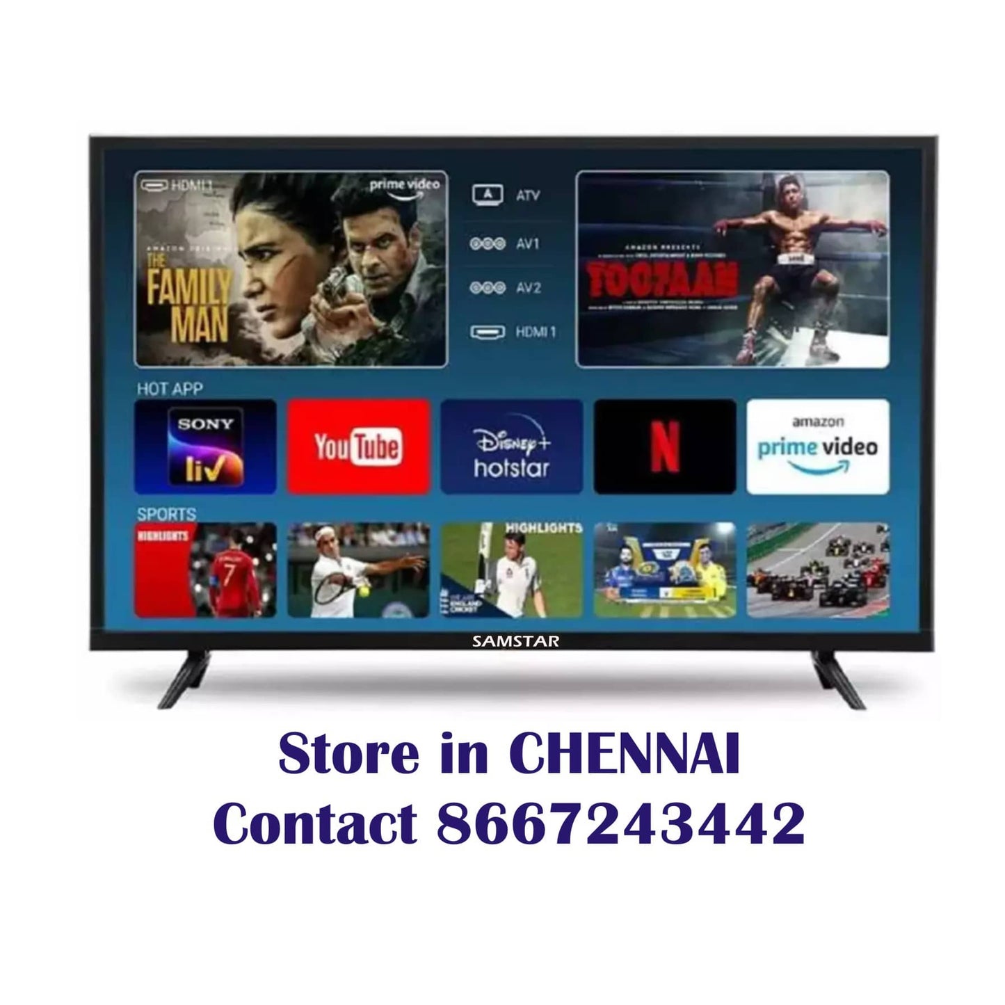 Samstar 80 Cm (32 Inches) Smart TV Android