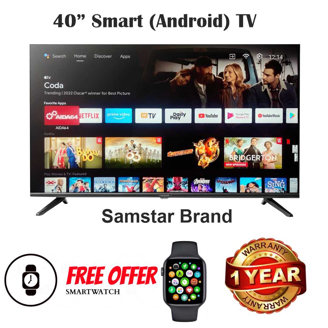 Samstar 101 CM (40 inches) Full HD Smart Certified Android LED TV