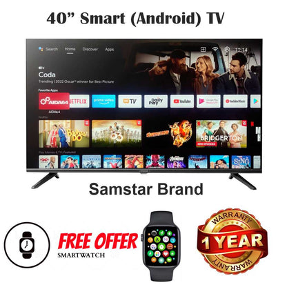 Samstar 101 CM (40 inches) Full HD Smart Certified Android LED TV